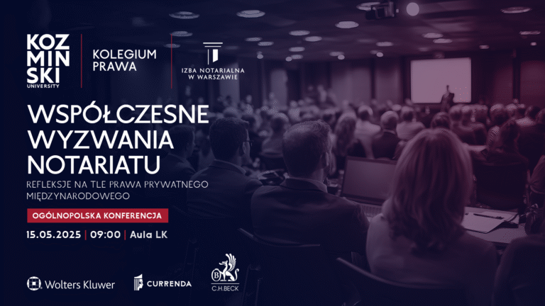 Obrazek wyrózniający : Currenda partnerem konferencji naukowej o wyzwaniach notariatu